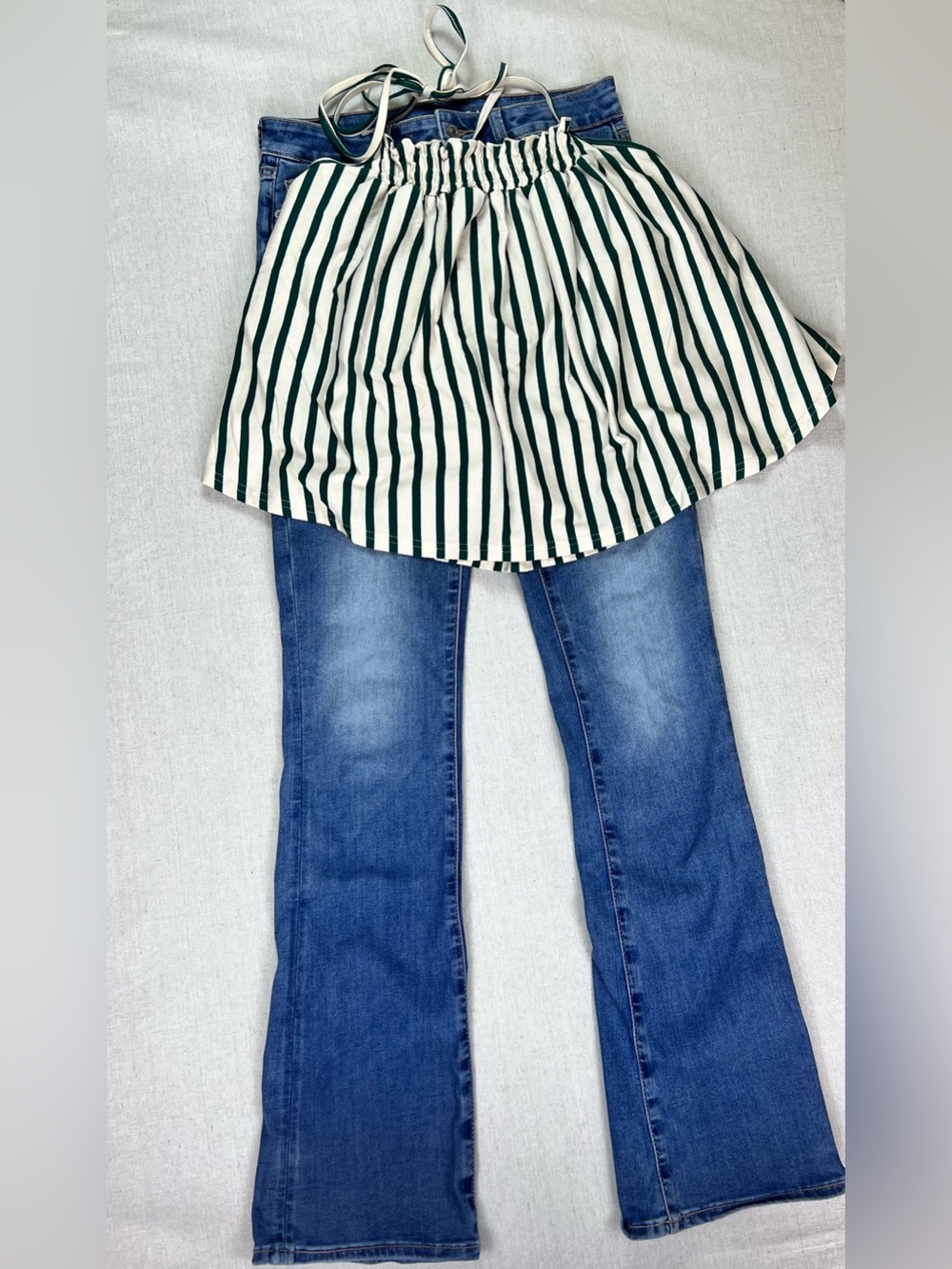 American Eagle Classic Women's Blue Flared Jeans Skinny Kick - Size 6 Long - Picture 10 of 10